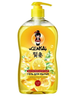 Kensai Гель для мытья посуды и детских принадлежностей с ароматом Японского Лимона, 540 мл