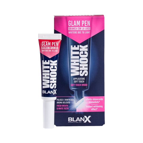 BlanX White Shock Gel Pen Вайт Шок Глэм Смайл отбеливающий гелевый карандаш для зубов, 12 мл
