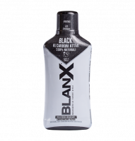 Отбеливающий ополаскиватель для полости рта Бланкс с углём / BlanX Mouthwash Black Charcoal, 500 мл.