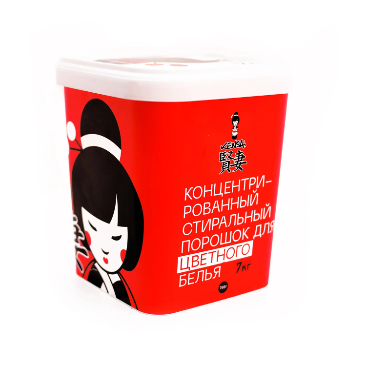 Kensai Высококонцентрированный стиральный порошок для цветного белья, 700 г