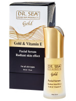 505 Сыворотка-концентрат для лица с золотом и витамином Е- эффект сияющей кожи, 30мл