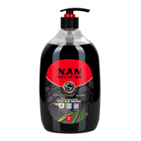 NAN Гель для мытья посуды и детских принадлежностей Древесный Уголь с дозатором, 900 мл