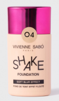 Тональный крем с натуральным блюр эффектом "Shakefoundation" тон 04 Тёмно-бежевый