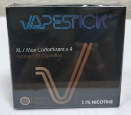 Картридж VAPESTICK XL/Max (1,1%) вкус Табак 4шт.